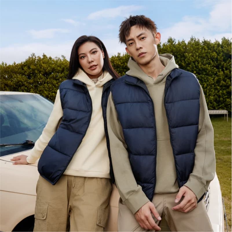 Veste en duvet velours hiver personnalisable - Veste chaude sur mesure avec logo pour équipes de pêche