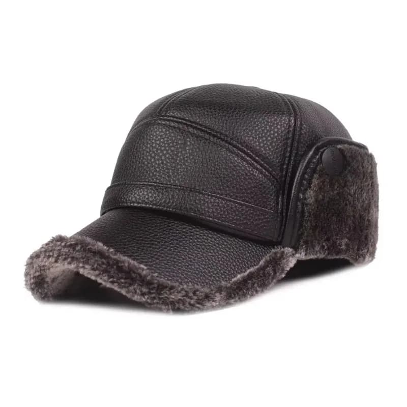 Casquette hiver pêche avec oreillettes intégrées pliable pour pêche par grand froid