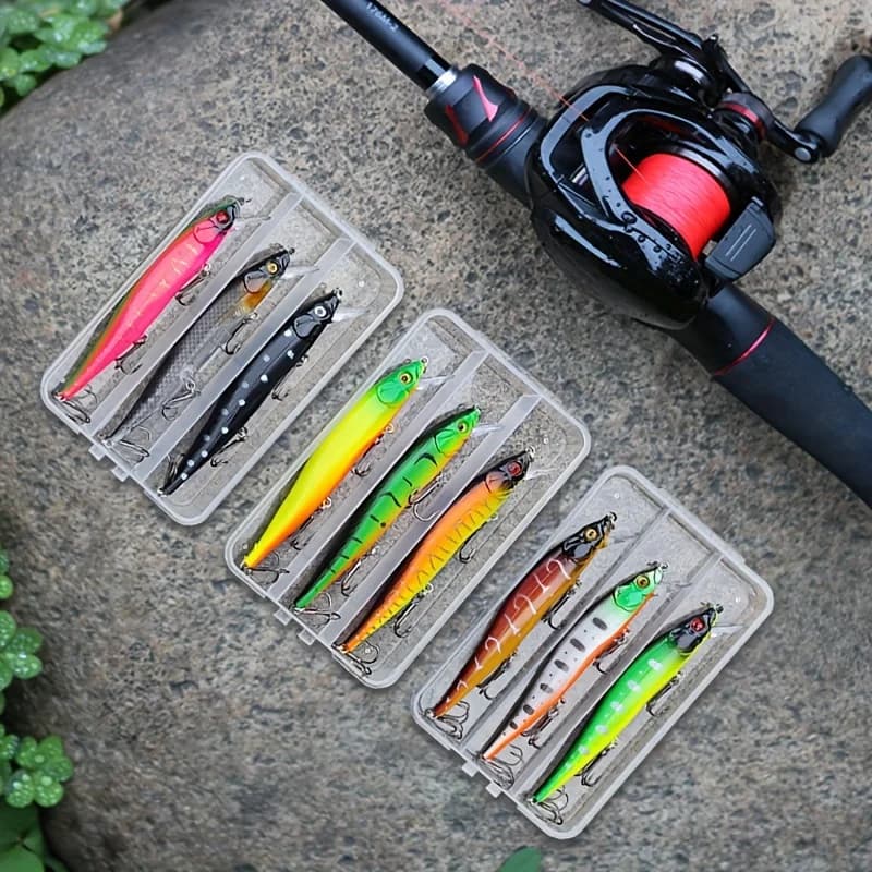 Leurre Minnow Japonais 12cm 14g - Appât Lent Pêche Carnassiers Brochet Perche Bass Jerkbait