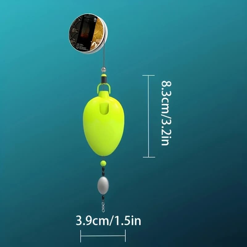 Flotteur pêche haute définition 1 pièce sans perçage - Matériau PC résistant eau douce et mer