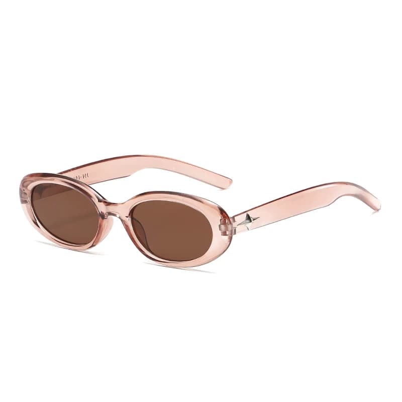 Lunettes Y2K pêche - Style ovale steampunk avec clous pour pêche rétro et tendance