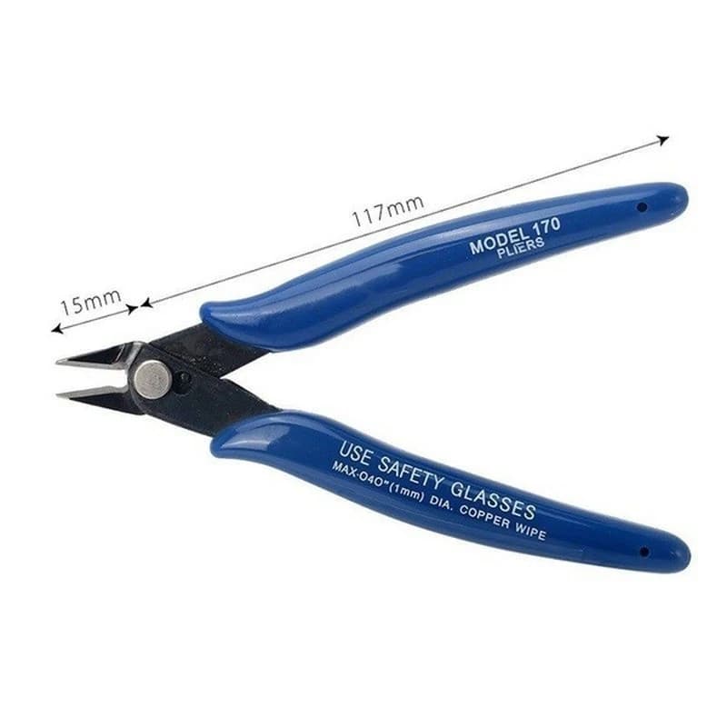 Pince coupante diagonale acier carbone pour câbles électriques - Cisaille latérale à coupe flush