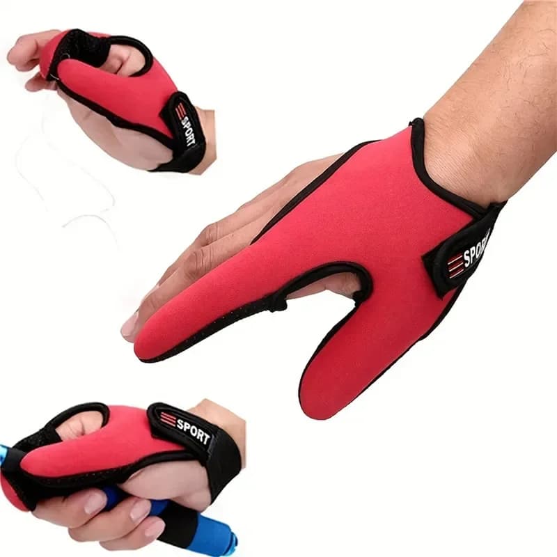 Gants de pêche 2 doigts anti-dérapants - Protection coupures carpe matériel pêche extérieur