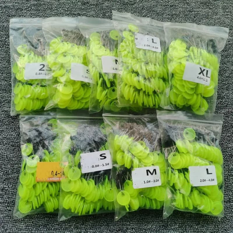 Lot de 120 bouchons ovales en caoutchouc silicone pour flotteur de pêche à la carpe et