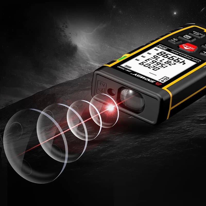 Télémètre laser SNDWAY digital 120m pour pêche - Instrument de mesure de construction précis