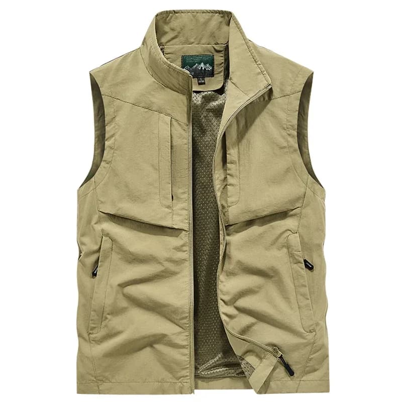Veste de pêche sans manches légère 6XL 7XL 8XL pour homme randonnée voyage sports