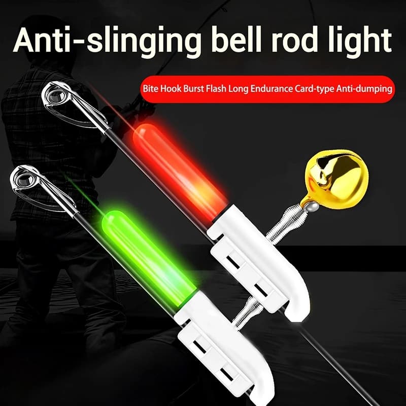 Alarme électronique LED 5 pièces pour pêche de nuit - Indicateur de touche avec bâton CR425