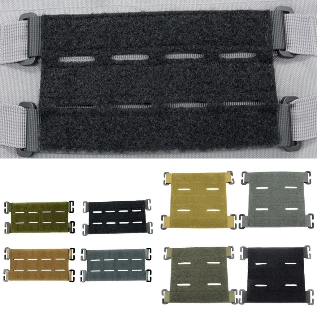 Panneau d'attache patches MOLLE - Support badges auto-agrippant pour sacs, gilets et équipements tactiques
