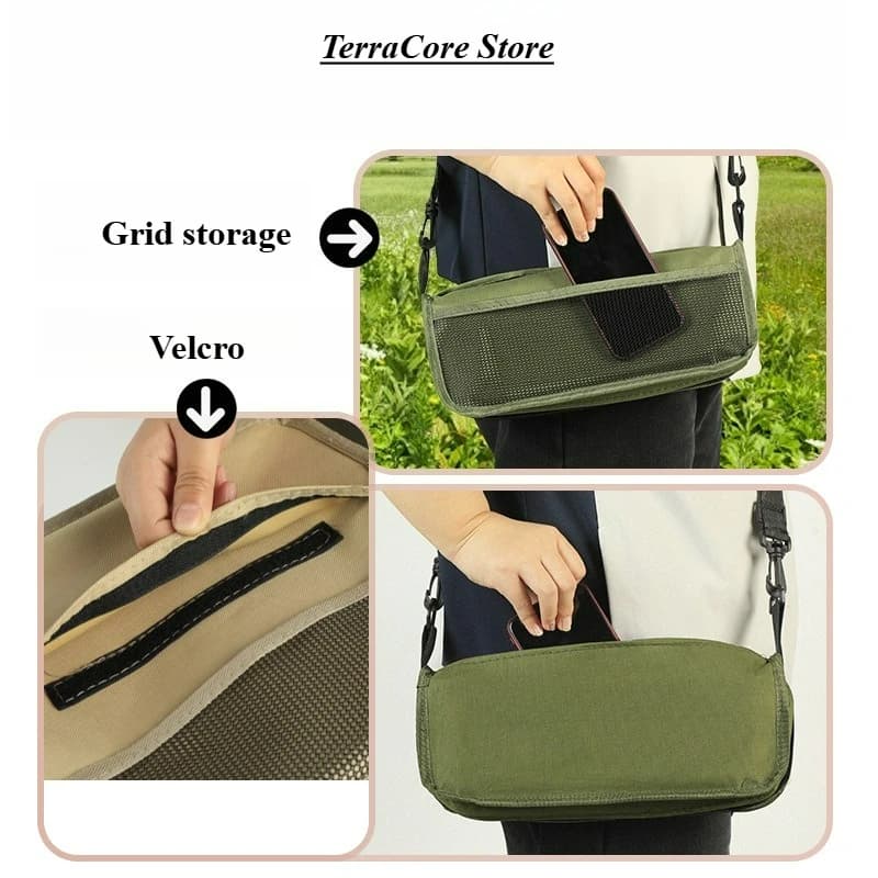 Chaise sac à dos pliante portable - Siège pêche camping filet d'attente équipement léger