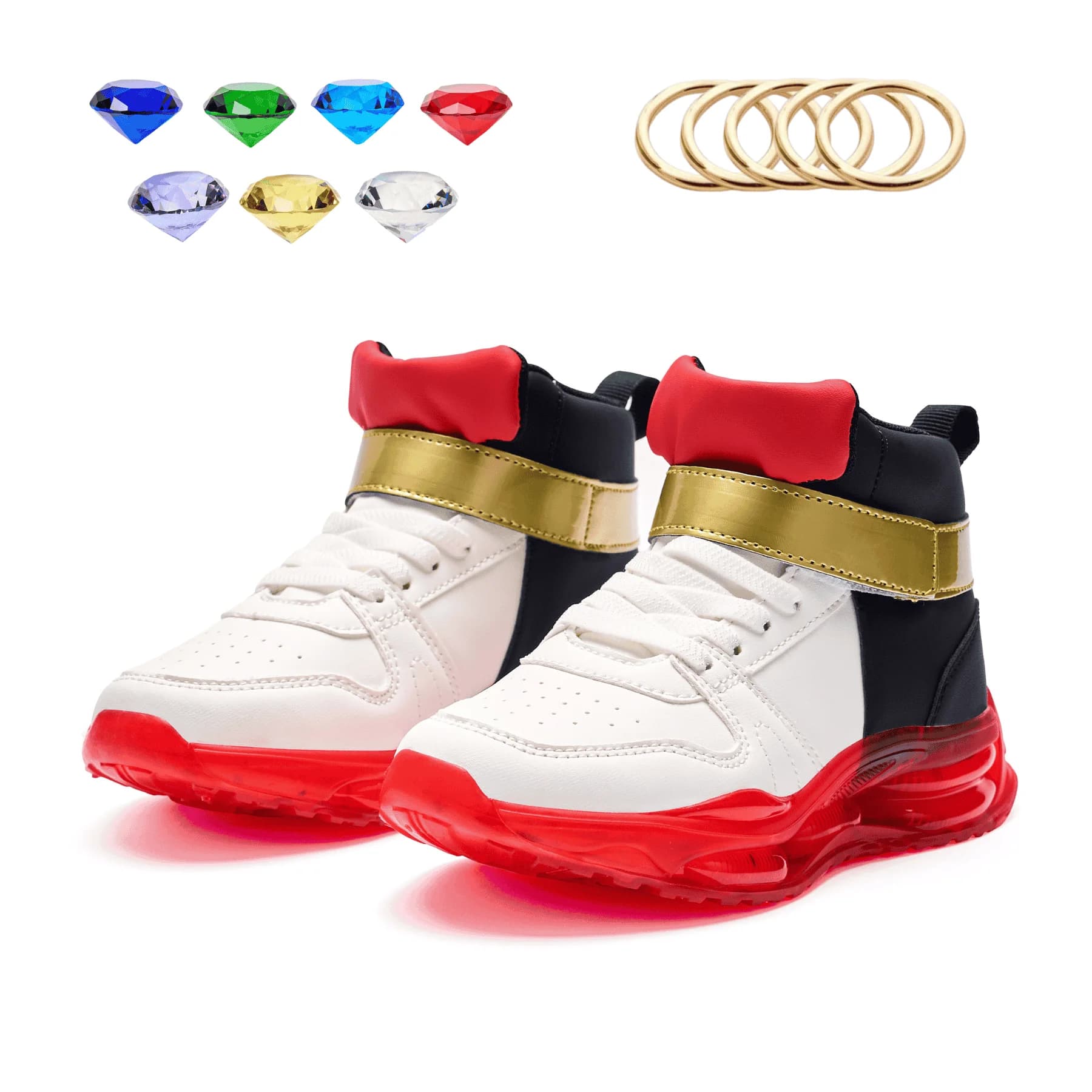 Chaussures Shadow rouge pour garçons - Sneakers inspirées de Sonic, pour enfants et hommes, style sportif