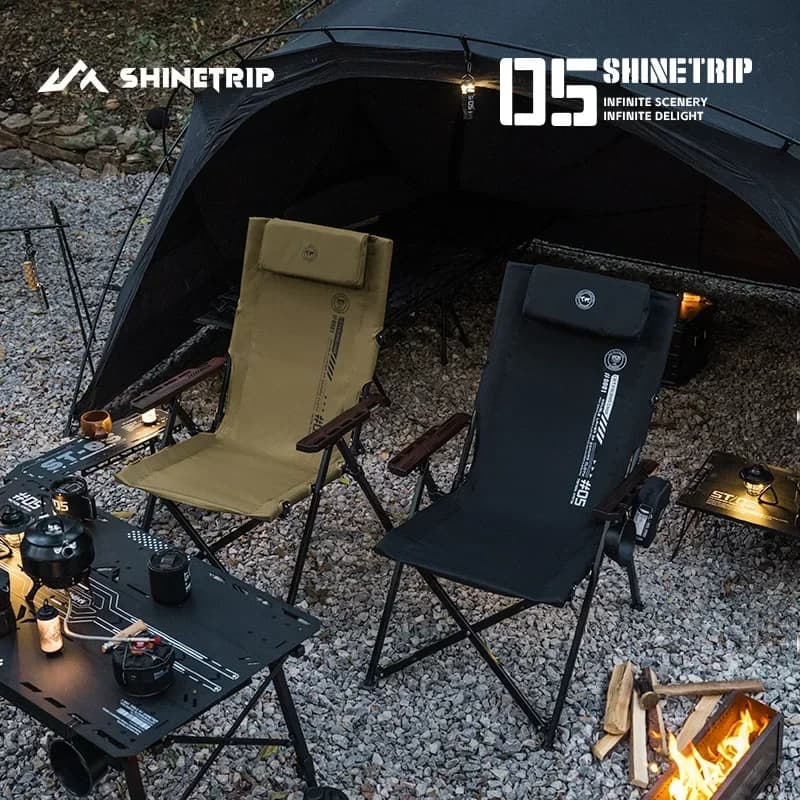 Chaise pliante ajustable ShineTrip pour pêche - Siège polyvalent bureau camping pique-nique plage