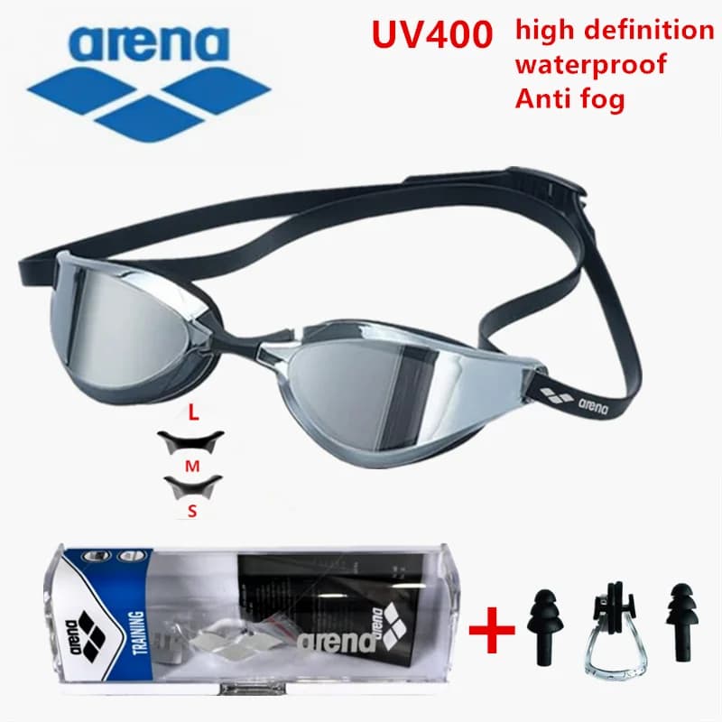 Lunettes de natation ARENA compétition entraînement étanches anti-buée haute définition UV400 équipement professionnel