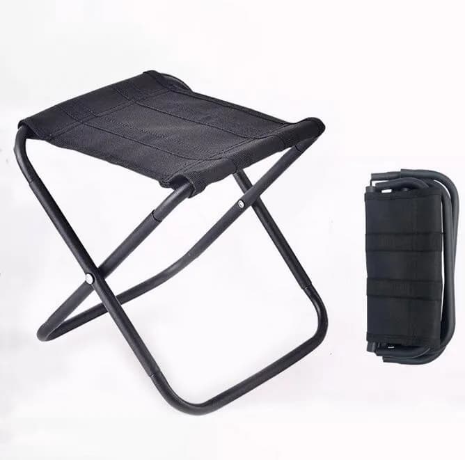 Chaise pliante pêche aluminium haute résistance - Siège camping portable avec sac de transport inclus