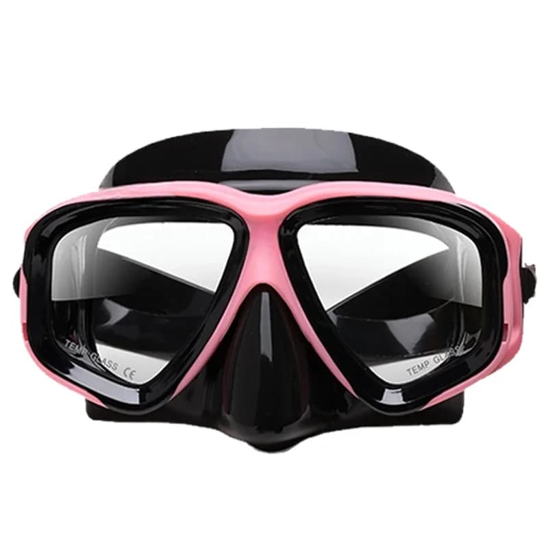 Masque de plongée sur mesure avec verres correcteurs trempés anti-buée - Personnalisation gauche/droite
