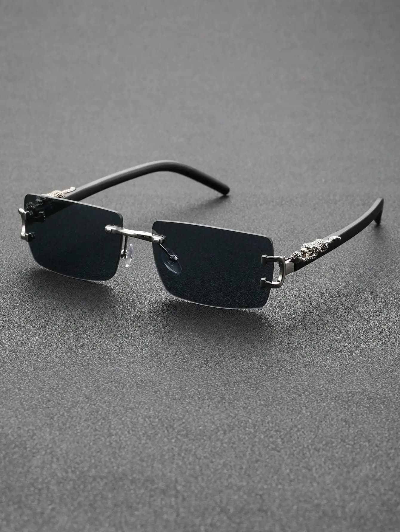 Lunettes de soleil métal carrées unisex pour pêche et cyclisme - Accessoire mode outdoor tendance