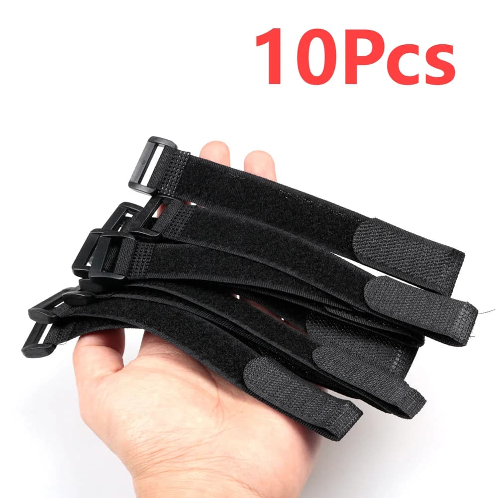 10 sangles réutilisables pour fixer canne à pêche - Porte-cannes pratique - Accessoires pêche