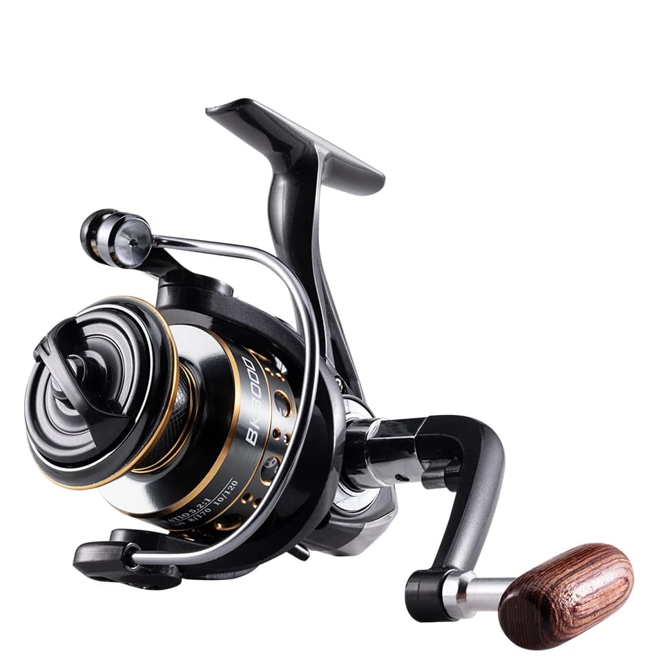 Moulinet spinning Rooblinos pour truite et carpe, métal interchangeable gauche/droite, eau douce et mer