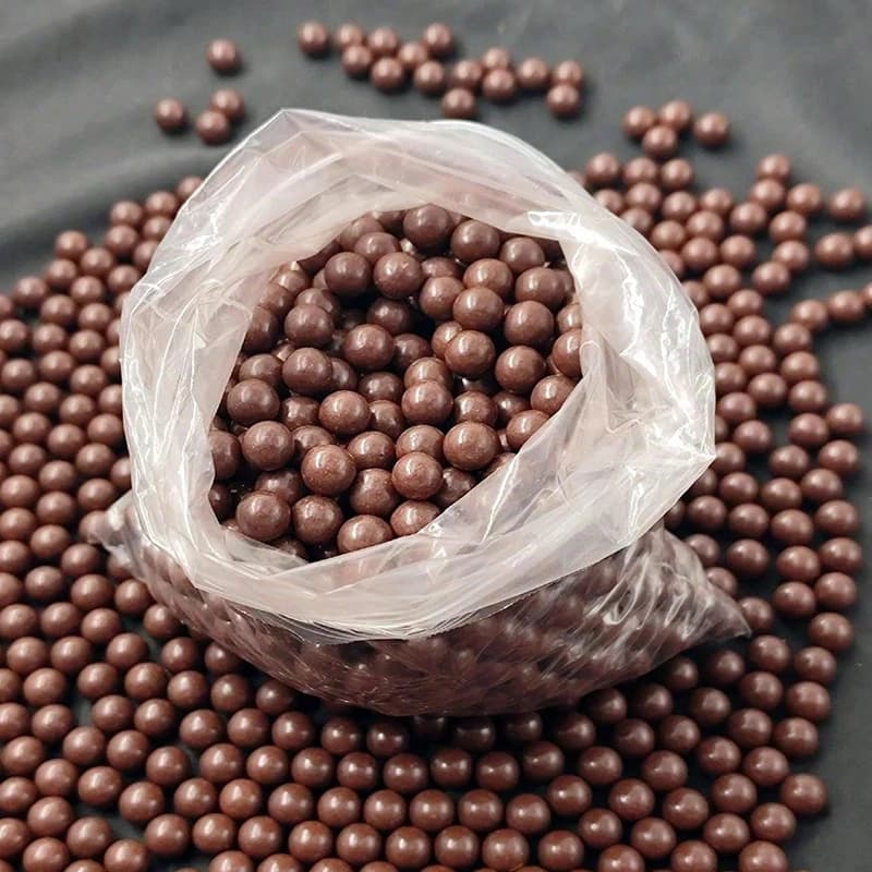 100 billes de boue rouge marron 9mm pour fronde - Accessoire d'entraînement pour pêche et chasse