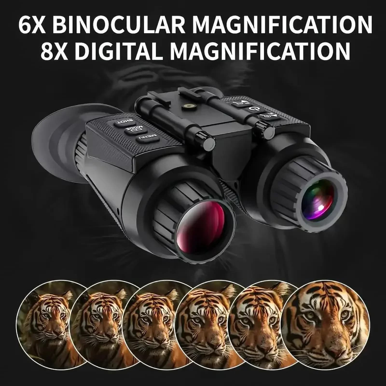 Jumelles vision nocturne NV8300 4K HD pour pêche de nuit et observation wildlife