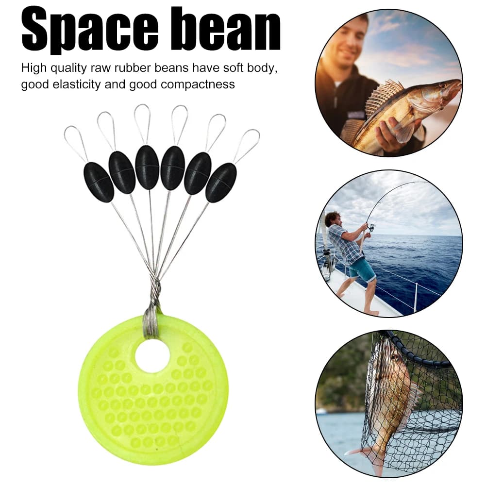 60 stop floats résistance espace haricots - Accessoires pêche carpe sans abîmer la ligne