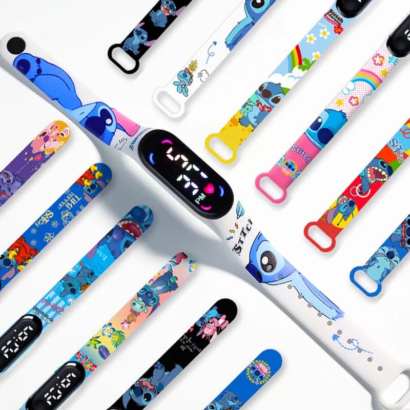 Montre enfants fille waterproof sport LED tactile - Bracelet digital horloge garçon montre sportive étanche