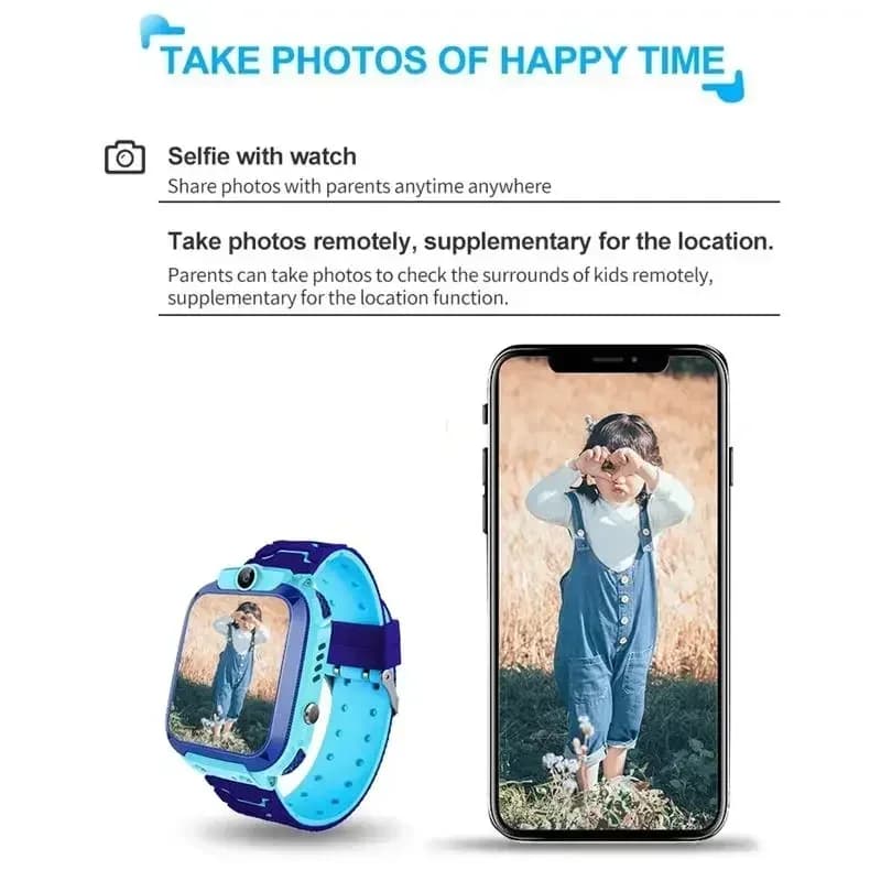 Montre enfant VIVO 4G mini sim card appel caméra GPS tracking étanche montre connectée Apple Android