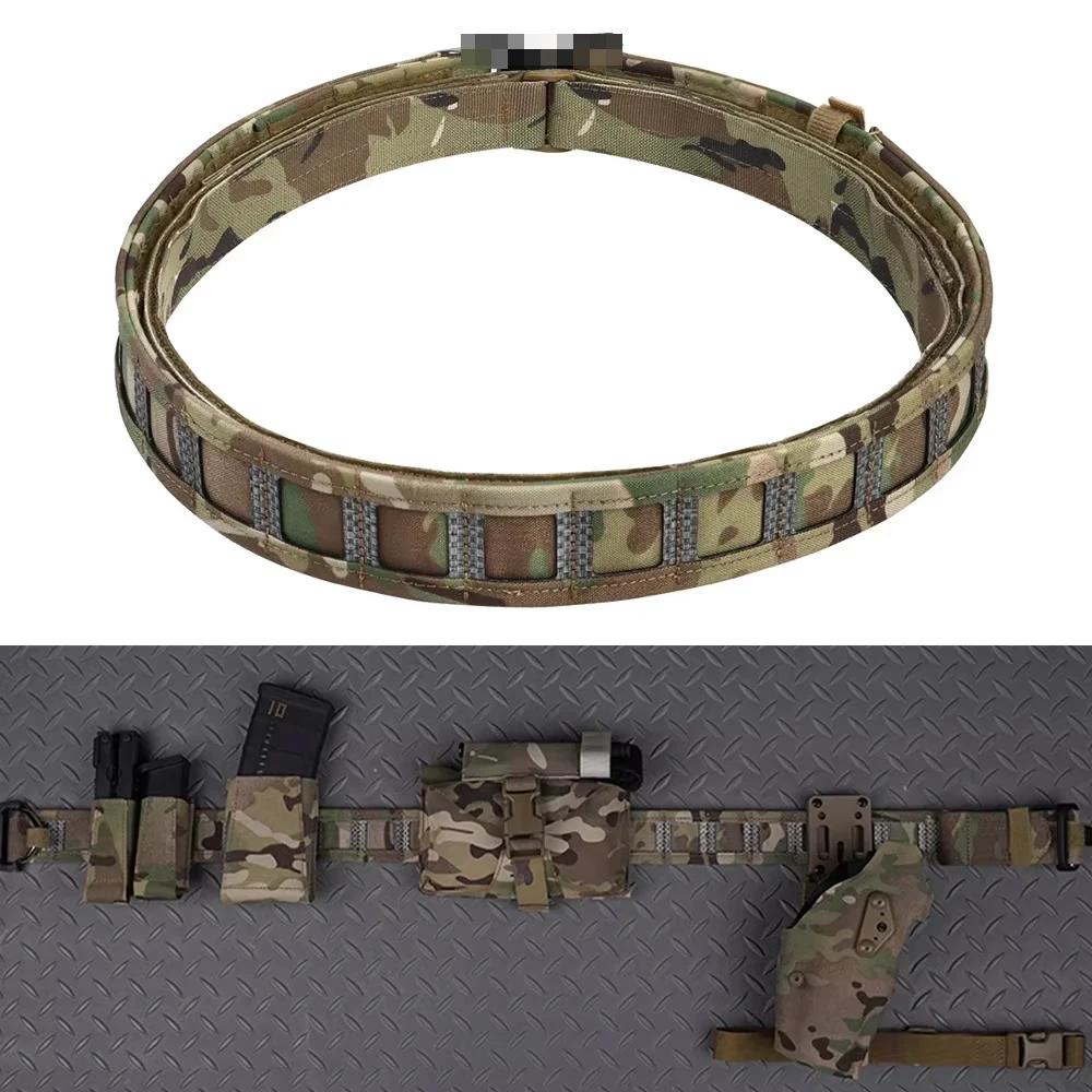 Ceinture tactique Molle 3 en 1 avec boucle métallique rapide pour pêche et airsoft