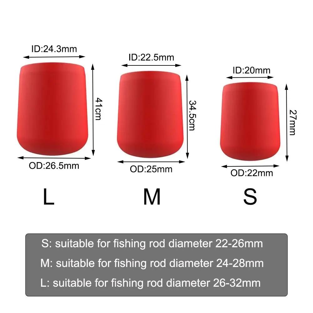 Bouchons silicone 4 pièces pour embout de canne à pêche - Protections élastiques accessoires pêche