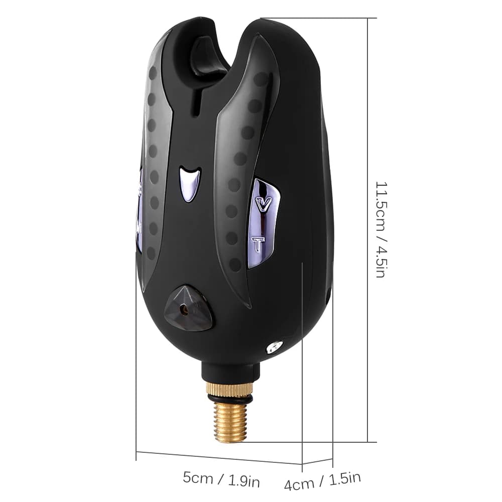 Alarme pêche numérique sans fil Coonor avec récepteur, alerte sonore et indicateur LED - kit complet accessoires