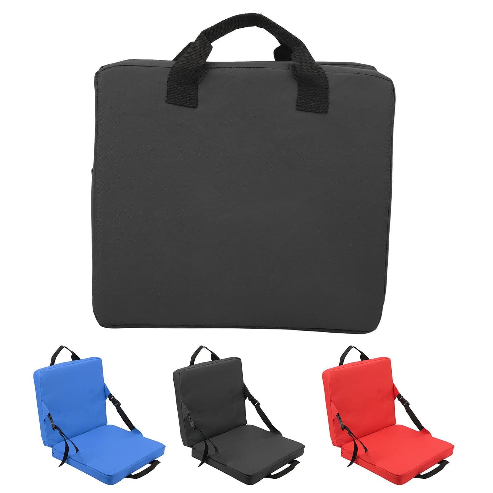 Chaise pliante de pêche avec dossier et coussin éponge - Confortable pour plage et stade