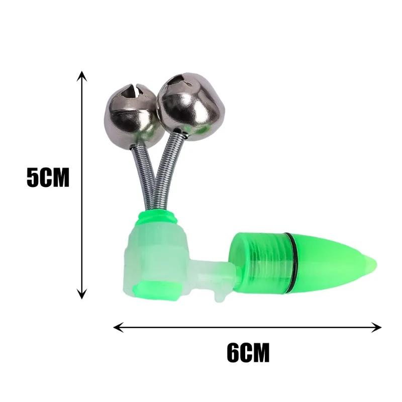 Clochette LED pour embout de canne - Alarme lumineuse avec clip et fixation permanente pour pêche nocturne
