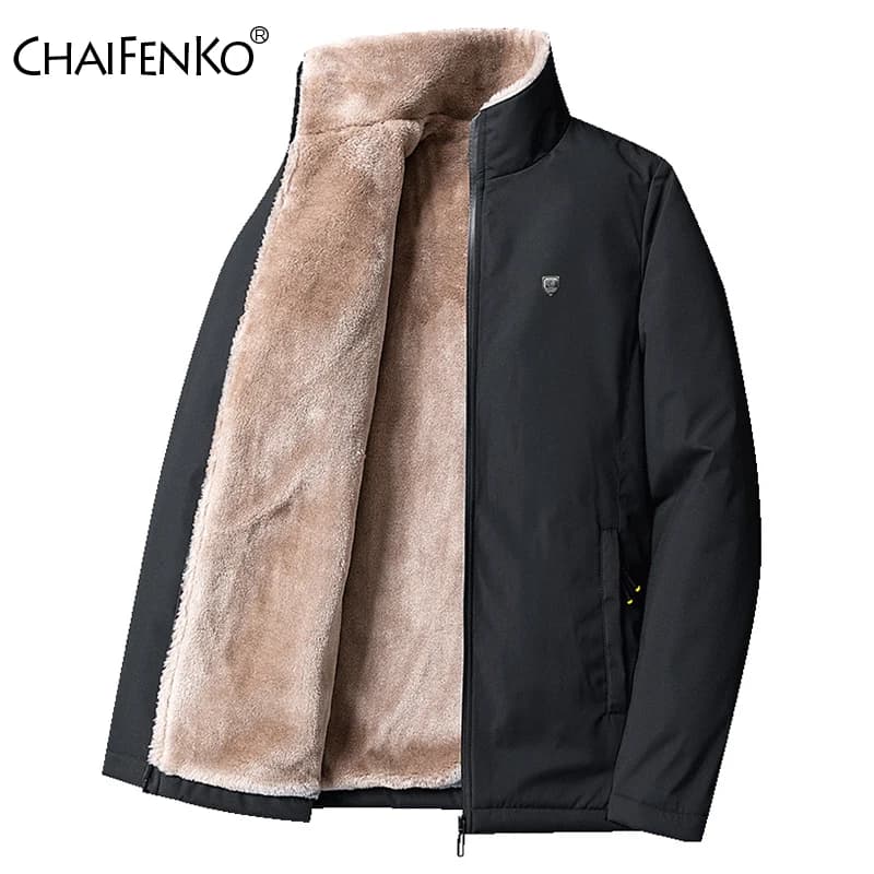 Veste polaire épaisse 2025 homme hiver - Manteau chaud pêche grand froid classique outdoor