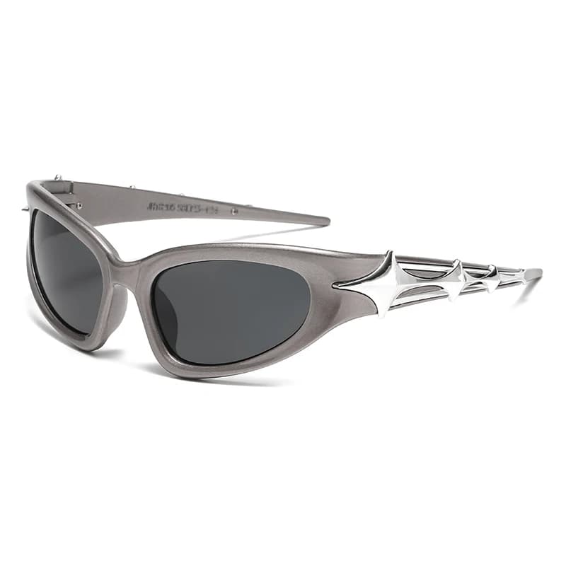 Lunettes de sport punk Y2K anti-lumière - Style vintage luxe UV400 unisexe pour pêche