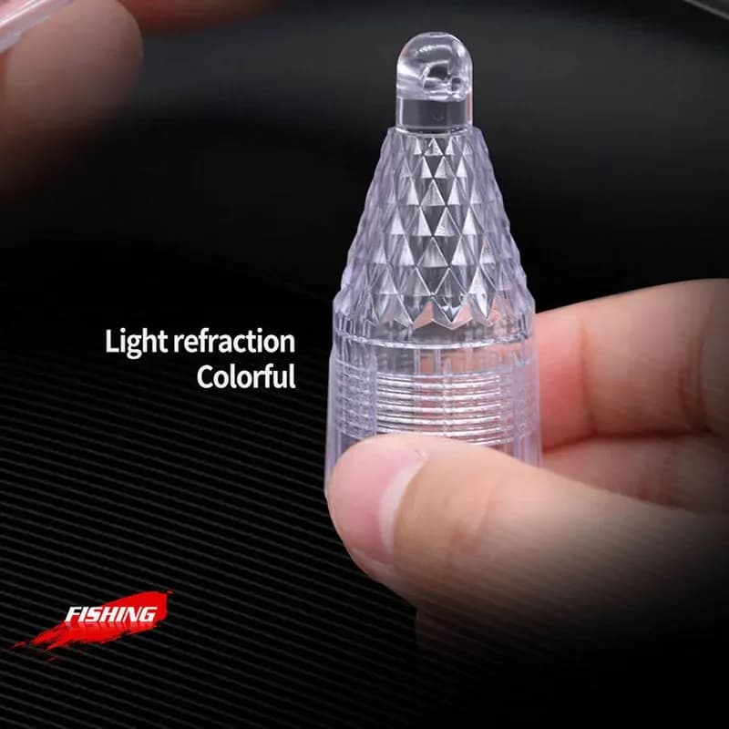 Lampe leurre LED pour pêche profonde nocturne, appât lumineux sous-marin pour calmar et poissons
