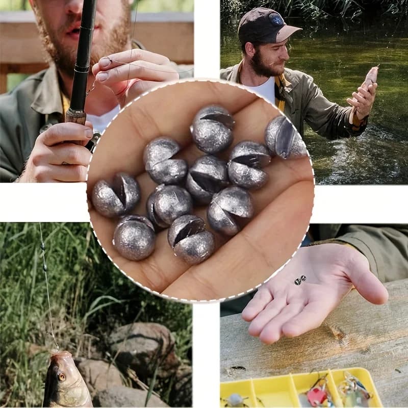 Plombs de pêche TAKBAS plombés amovibles ronds 7g à 1g pour toutes techniques