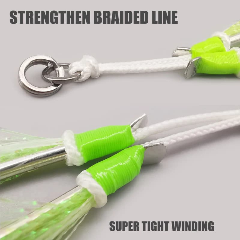 Hameçons Slow Jigging Twin Assist Mustad pour la pêche verticale du dorade et poissons de mer
