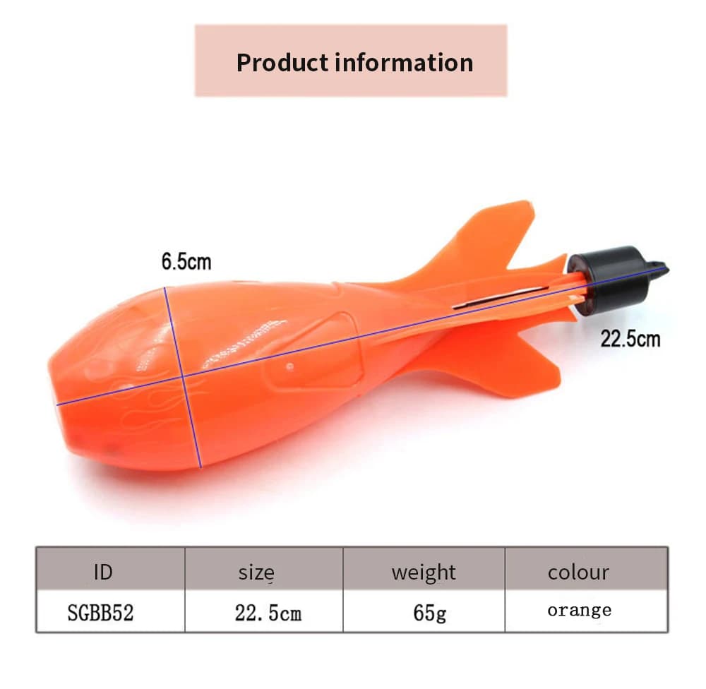 Rocket Feeder Spod pour pêche à la carpe - Lanceur d'appâts et pellets pour amorçage précis