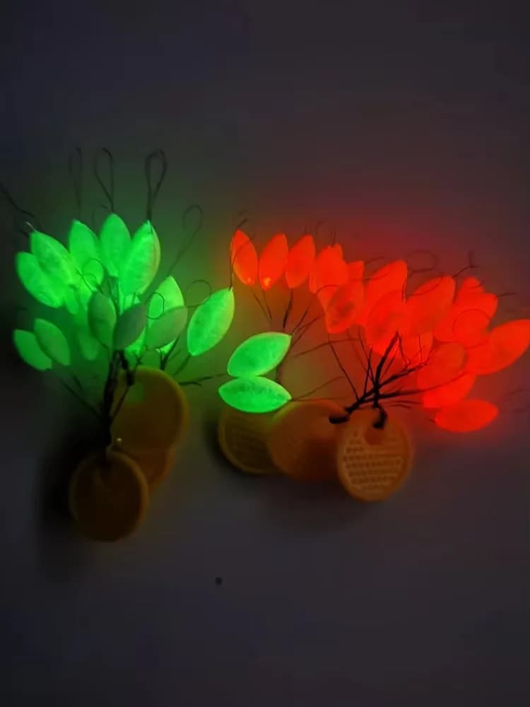 Lot de 5 flotteurs luminescents ovales 7 étoiles 11-15mm pour carpe, accessoire pêche