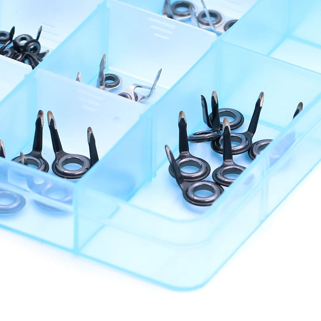 Kit anneaux guidage canne pêche 9KM 5~70 pièces réparation 1.5~6.8mm acier inox ceramique