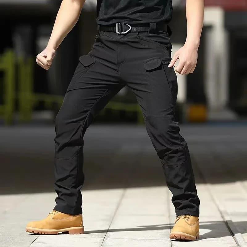 Pantalon tactique automne homme pêche travail cargo imperméable multi-poches résistant camouflage