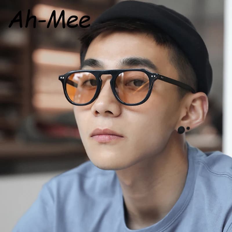 Lunettes steampunk pêche - Monture ovale vintage avec rivets pour pêche alternative et créative