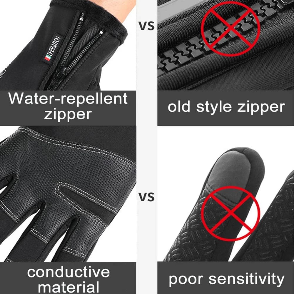 Gants pêche hiver 2 doigts flip imperméables velours chaud - protection pêche hommes femmes