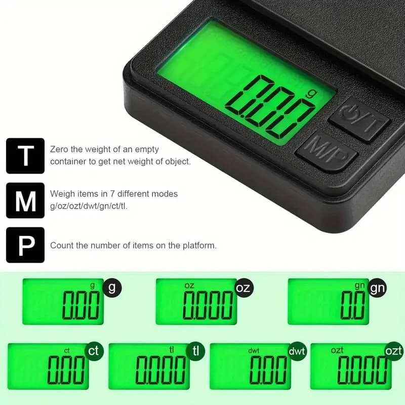 Balance électronique de poche 100/500g 0.01g précision pour appâts et petits accessoires de pêche