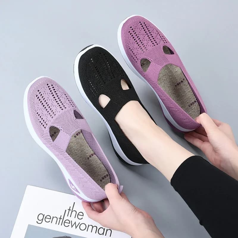Baskets mesh été femme pêche personnalisables - Slip on léger casual sorties pêche