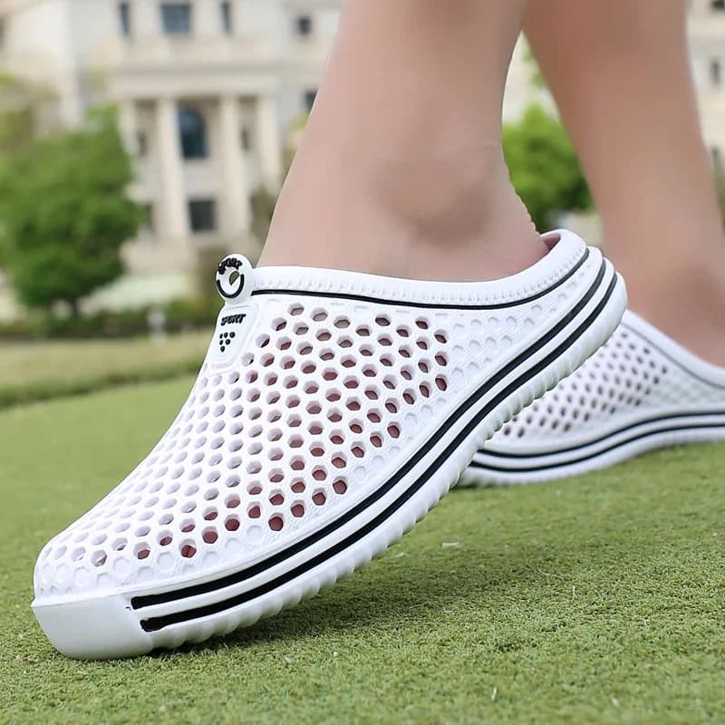 Chaussures aquatiques unisexe sandales plage couple évacuation eau flip flops outdoor slippers homme