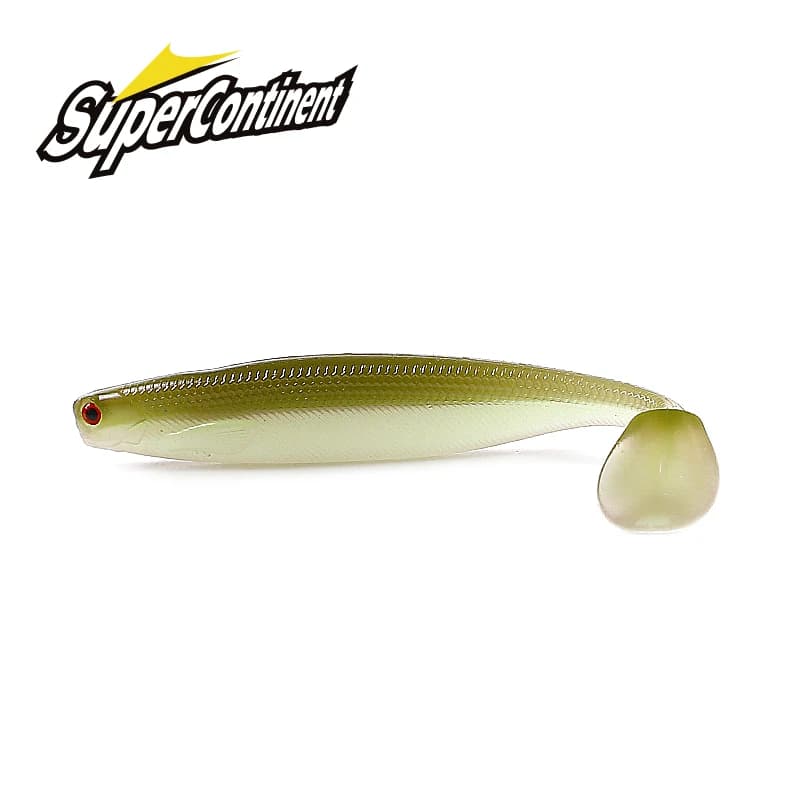 Leurre souple ShadTeez T-tail 3D yeux pour brochet sandre et carnassiers - 50mm 70mm 100mm