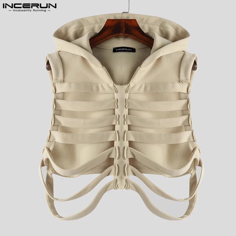Veste déstructurée homme style casual avec capuche 2024 - Blouson original à message humoristique - Taille