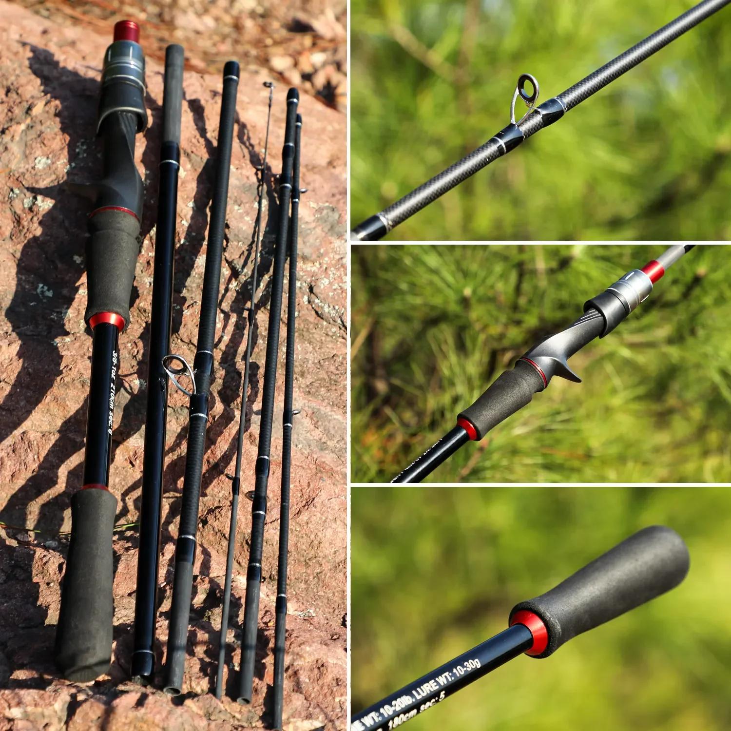 Canne leurre Sougayilang 1.8m 2.1m spinning casting carbone poignée EVA pêche professionnelle