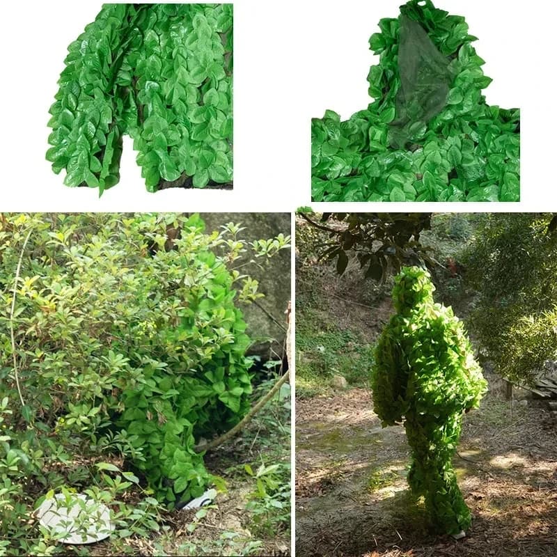 Tenue camouflage bionique Ghillie pour homme femme - vêtements tactiques chasse pêche extérieur