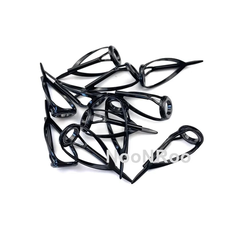 Kit 3 anneaux #6/#8 MN tip top pour montage et réparation cannes spinning et casting DIY argenté